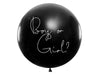 Garçon ou Fille - "Fille" avec ballon confetti rose XXL