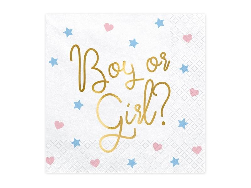 Boy or Girl? Servietten gold - Servietten