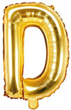 Buchstaben Ballon gold D