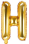 Buchstaben Ballon gold H