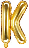 Letter balloon gold K 