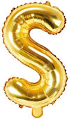 Ballon lettre or S 