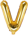 Letter balloon gold V 