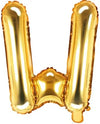Buchstaben Ballon gold W
