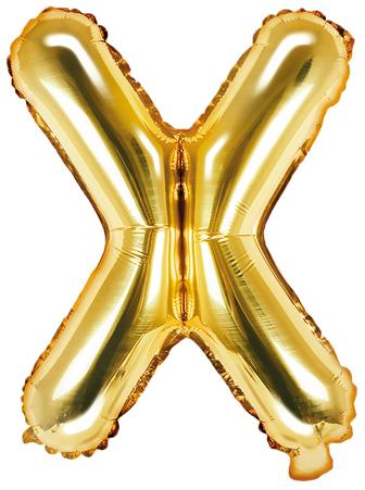 Buchstaben Ballon gold X - Buchstaben Ballon gold klein
