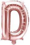 Buchstaben Ballon rosegold D