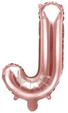 Ballon lettre or rose J 