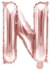 Ballon lettre or rose N 