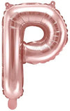 Ballon lettre or rose P 