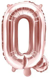 Buchstaben Ballon rosegold Q