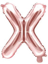 Buchstaben Ballon rosegold X