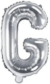 Buchstaben Ballon silber G