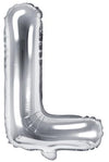 Buchstaben Ballon silber L