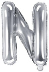 Ballon lettre argent N 