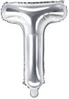 Buchstaben Ballon silber T