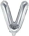 Buchstaben Ballon silber V