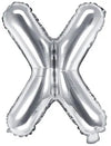 Buchstaben Ballon silber X