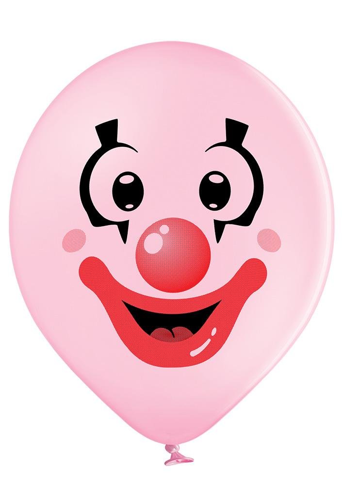 Clown Gesichter Ballon - Latex bedruckt