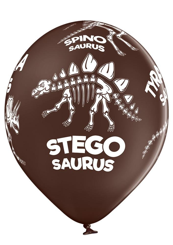 Dino Skelett Ballon - Latex bedruckt