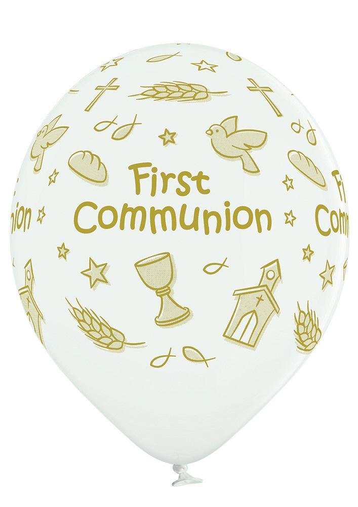 Erste Kommunion Ballon - Latex bedruckt