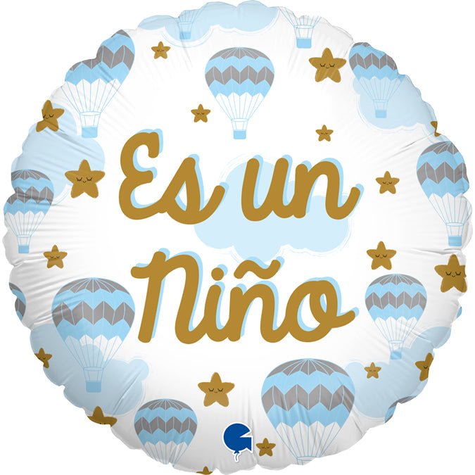 Es una Nino Ballon (mit Helium gefüllt) - Special message helium rund
