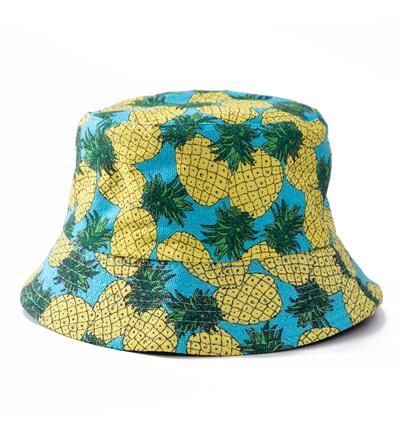 Fischer Hut - Bucket Hat - Ananas blau - Bucket Hat