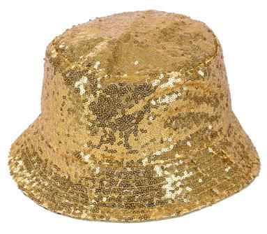 Fischer Hut - Bucket Hat - Glitzer Gold - Bucket Hat