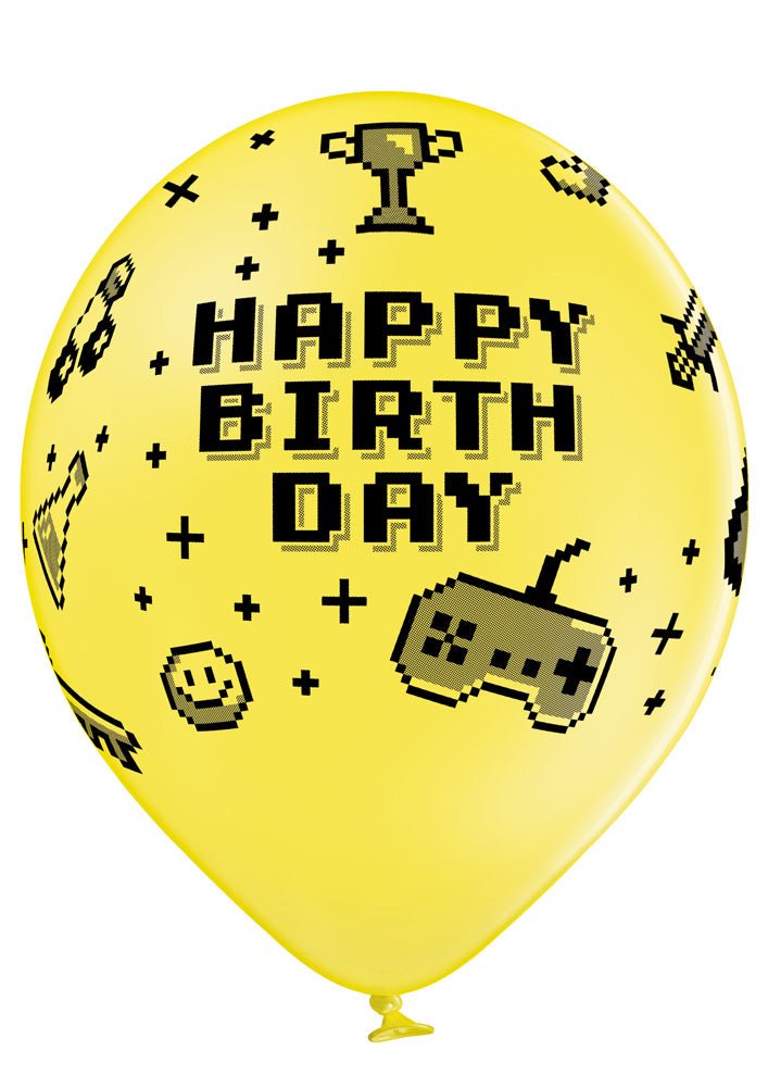 Gamer Birthday Ballon - Latex bedruckt