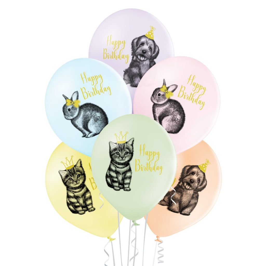 Geburtstag Tiere Ballon - Latex bedruckt