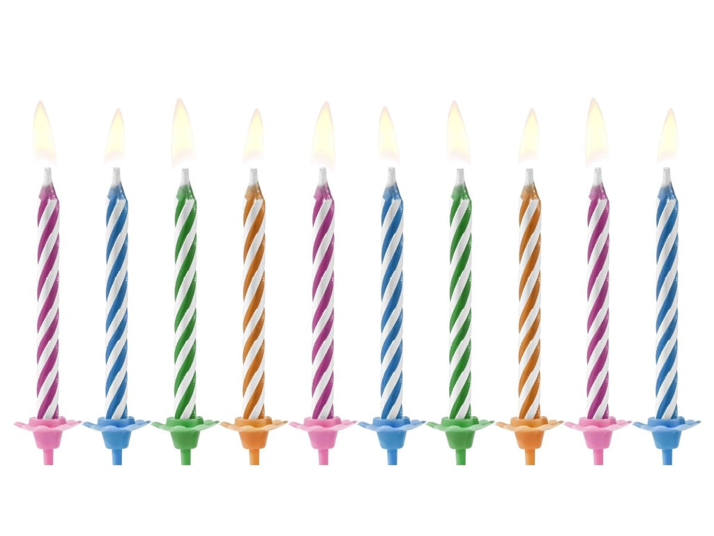 Geburtstagskerzen farbig - Kerzen