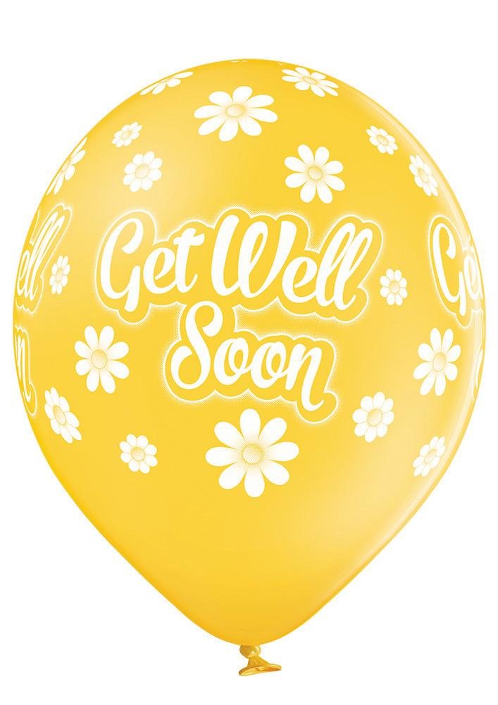 Get Well Soon Ballon - Latex bedruckt