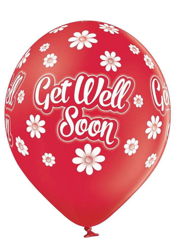 Get Well Soon Ballon - Latex bedruckt