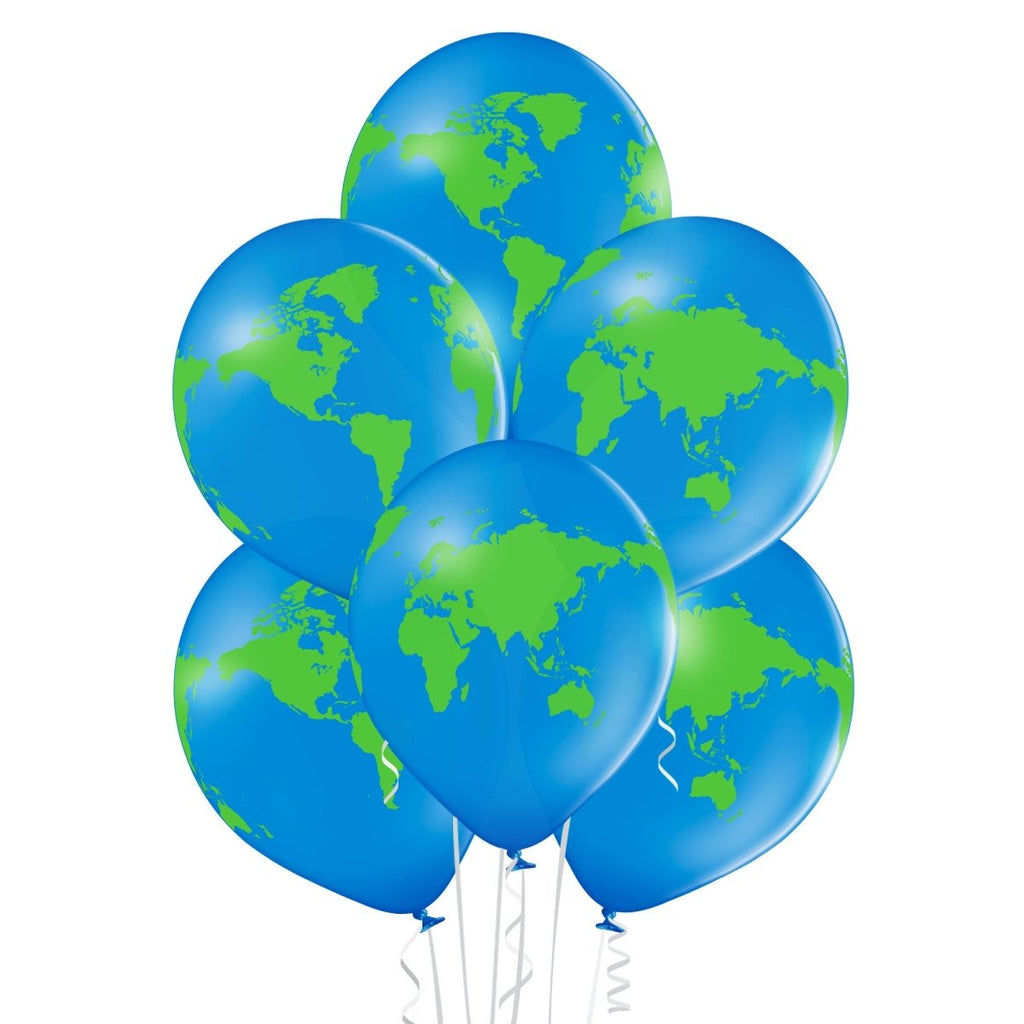 Globus Ballon - Latex bedruckt