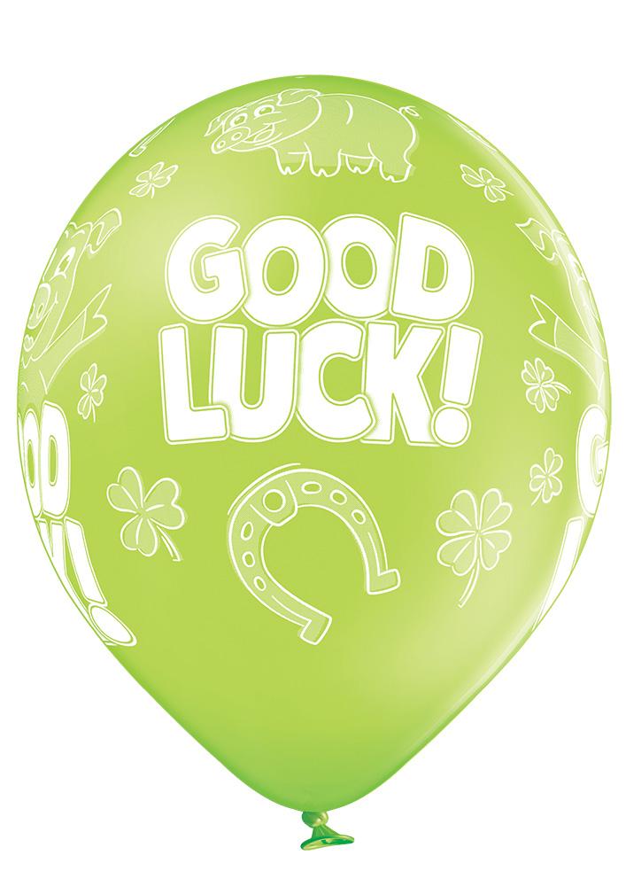 Good Luck Ballon - Latex bedruckt