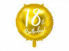 Joyeux anniversaire 18 ballon doré (rempli d'hélium) 
