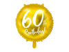 Joyeux anniversaire 60 ballon doré (rempli d'hélium) 