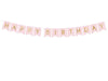 Guirlande bannière Happy Birthday rose clair 
