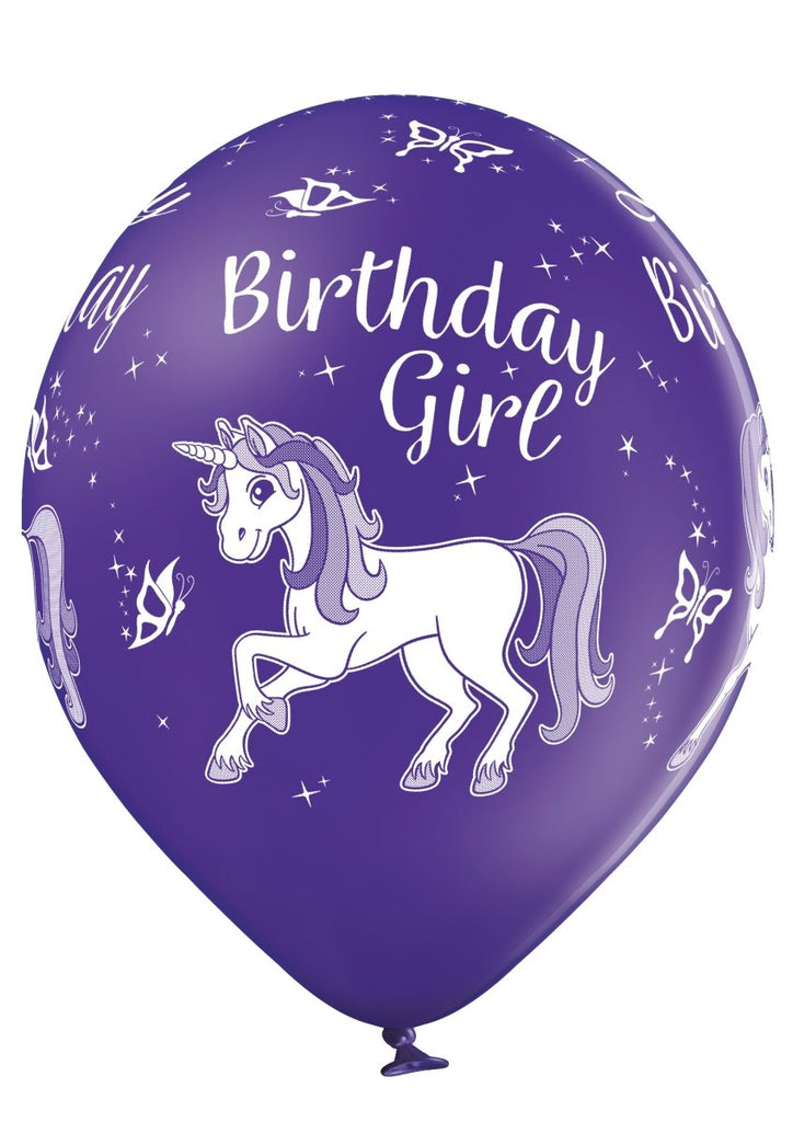 Happy Birthday Einhorn / Unicorn Ballon - Latex bedruckt
