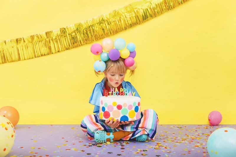 Happy Birthday Geburtstagskerzen farbig - Kerzen
