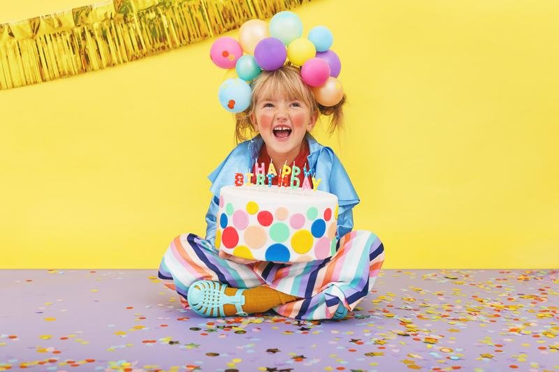 Happy Birthday Geburtstagskerzen farbig - Kerzen