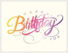 Happy Birthday - Girly Grusskarte