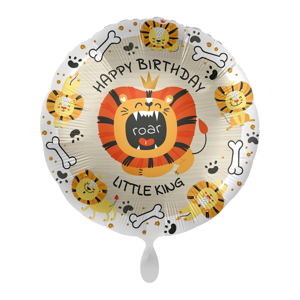 Happy Birthday Little King Ballon (mit Helium gefüllt) - Herz Ballon helium