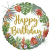 Joyeux Anniversaire Ballon Tropical (rempli d'hélium) 