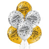 Happy New Year gold / silber Ballon