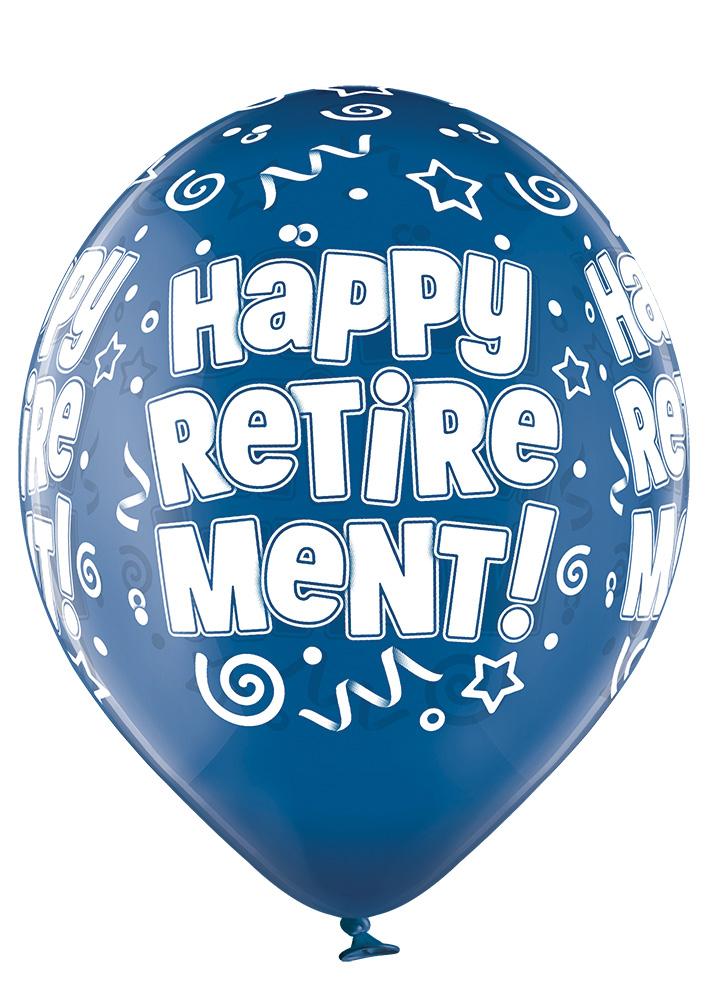 Happy Retirement Ballon - Latex bedruckt