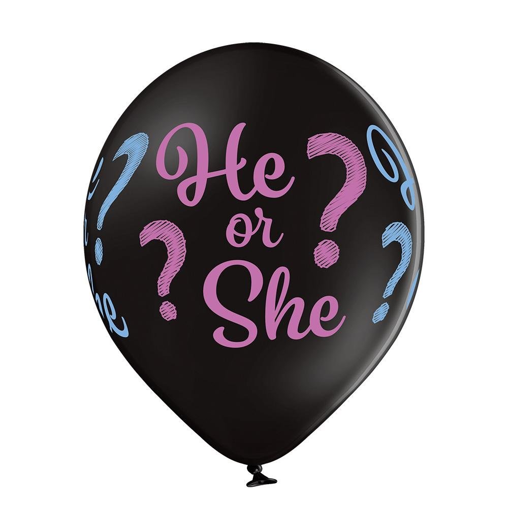 He or She? Ballon - Latex bedruckt