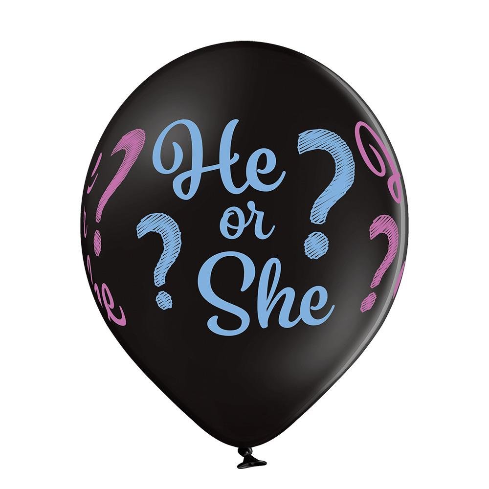 He or She? Ballon - Latex bedruckt