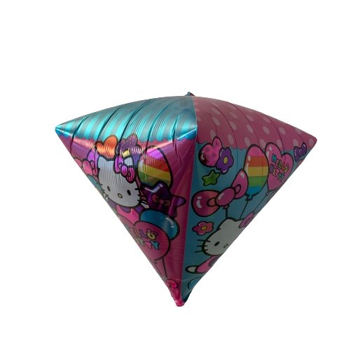 Hello Diamant Kitty Ballon (mit Helium gefüllt) - Folienballon helium