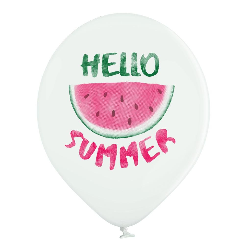 Hello Summer Ballon - Latex bedruckt