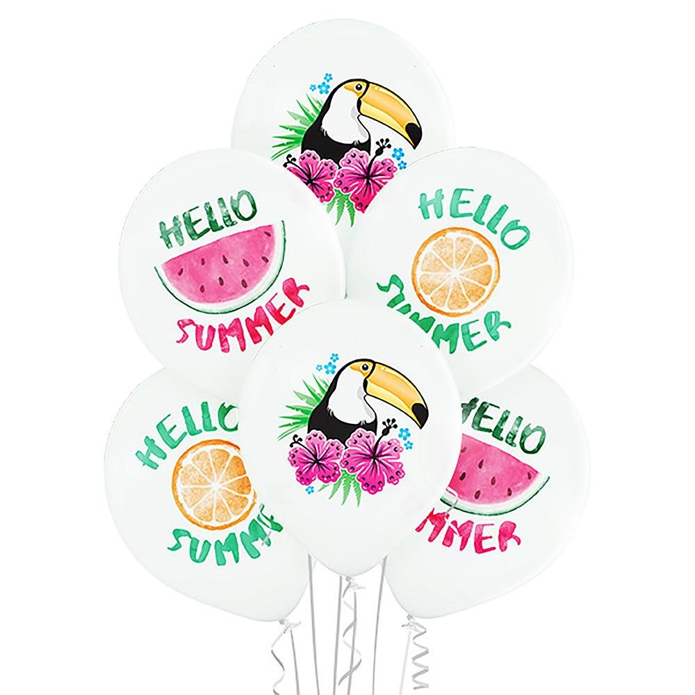 Hello Summer Ballon - Latex bedruckt